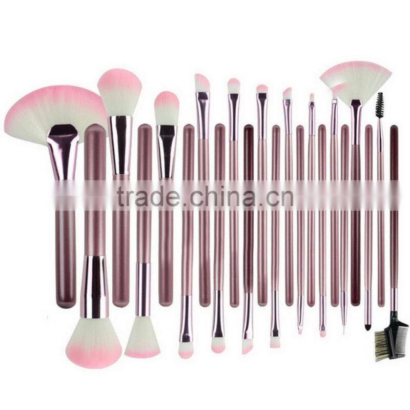 22pcs Professional Soft Cosmetic makeup brush Set Blush Brush/Eyeshadow Brush Pink+Pouch Bag