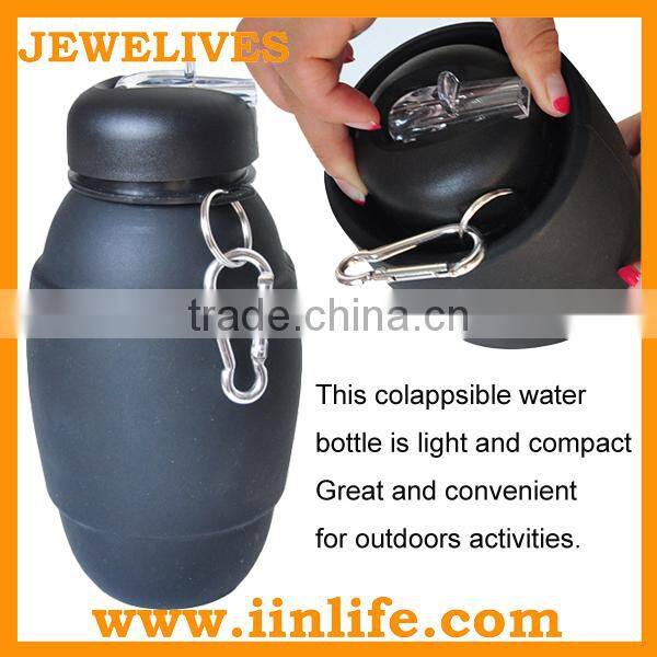 new innovative business ideas rubber collapsible water bottle