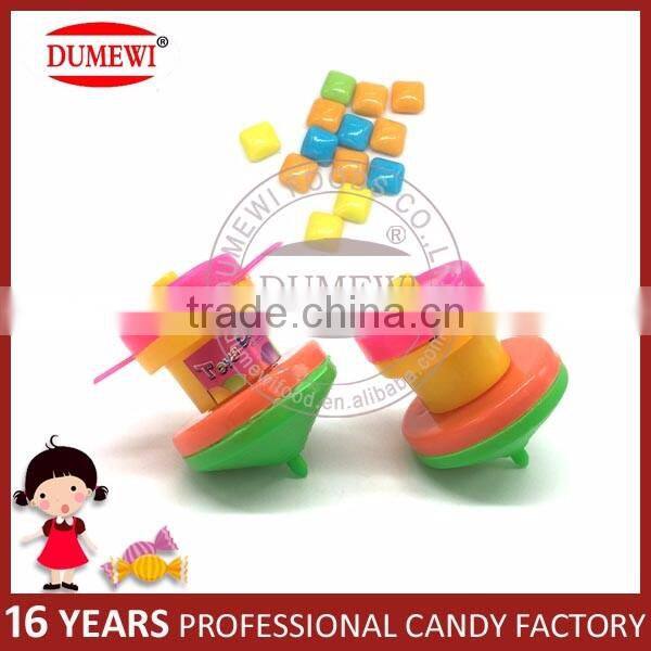 Plastic Spinning Top Candy Gyro Toy Candy