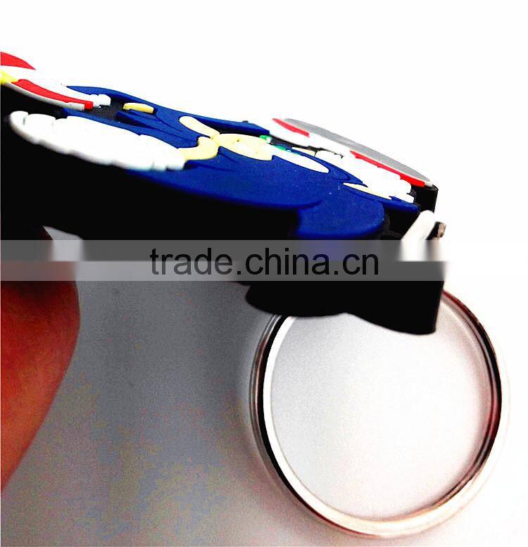 best sell factory price pvc keychain/ silicone keychain