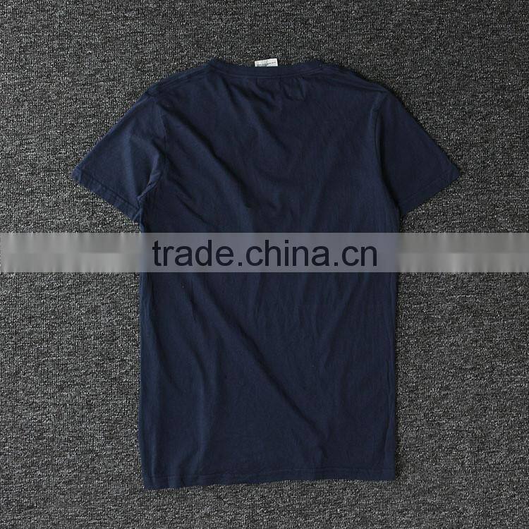 100% cotton crack printing men t-shirt