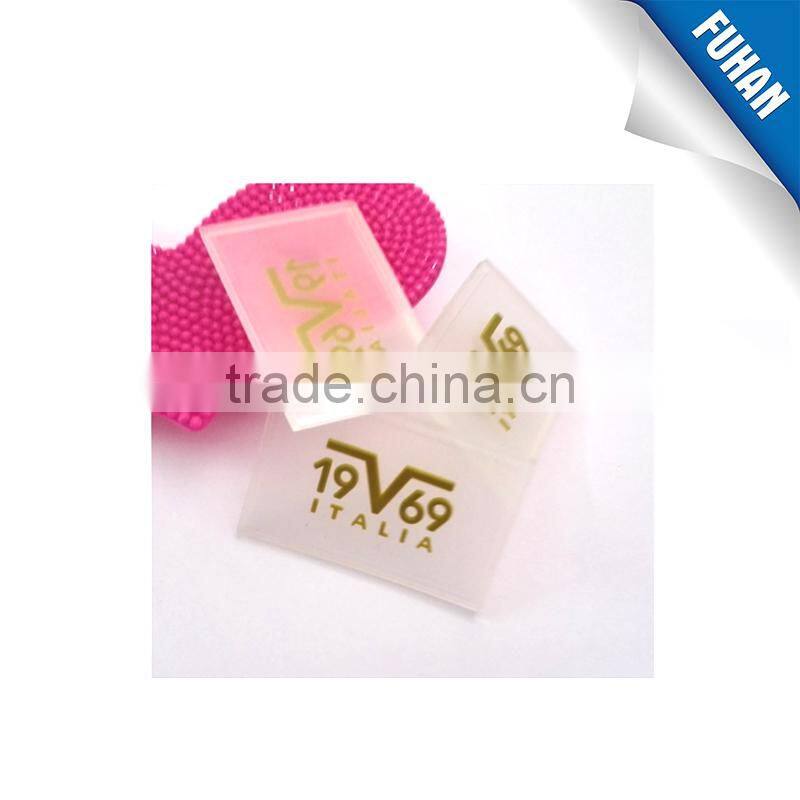 direct factory adhesive back heat transfer rubber patch with printing logo for hats