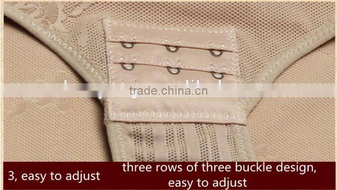 Women Floral Bodysuits Shapewear Underwear Plus size Body Shaper Waist Corsets B