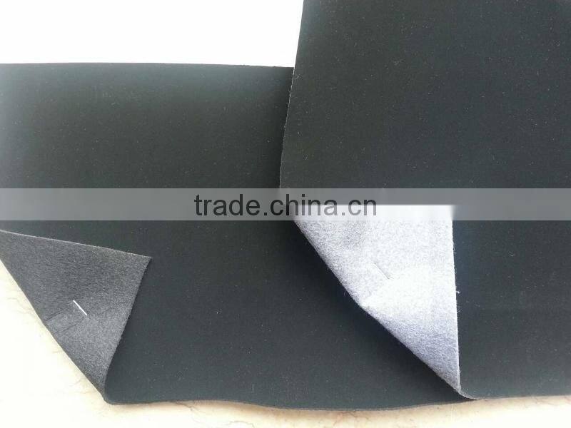 PU NUBULK stock lots for shoes, pu leather with nonwoven for shoe upper