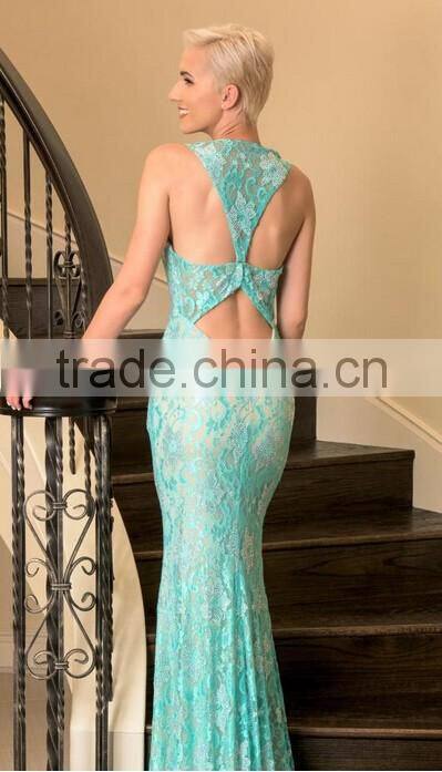 patterns of sexy light blue long lace high low puffy prom dress