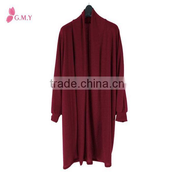 Women's anti-pilling maxi length basic kimono cardigan, fashion design womens tunics