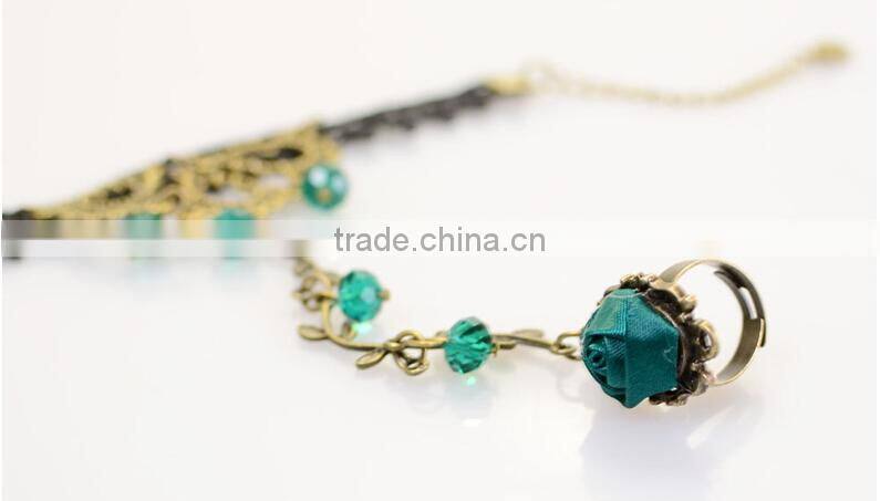 Hot sale South Korean jewelry antique lace diamond jewelry sets wholesale