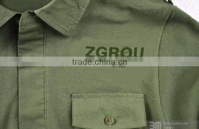 Top sales polo shirts design army t shirt camouflage two pockets