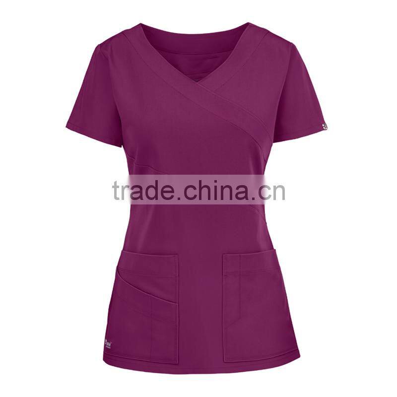 Hospital Doctor Nurse Tops Woman&Man Short-sleeve Medical Clothing Surgical Isolation Medical Uniform Scrub Tops