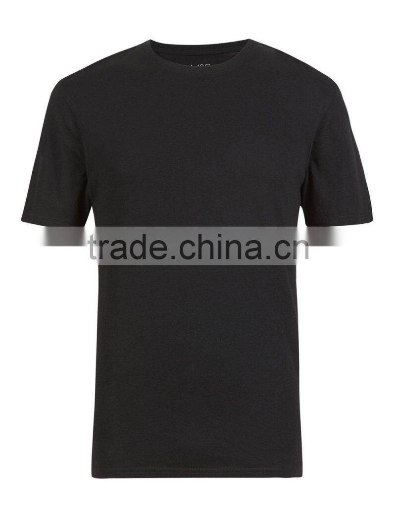 soft touch black plain t shirt men