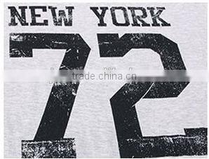 Female model of grey number printed nightgown