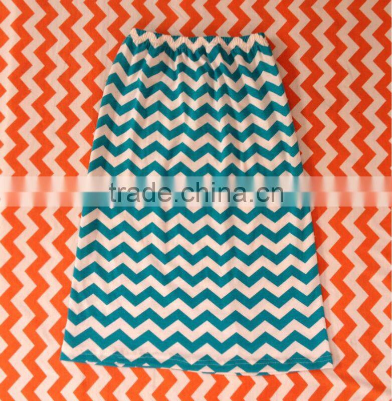 Fashion baby girls party dance pettidress with girls chevron cheap made maxi seaside fashion chevron fabric long pettiskirts