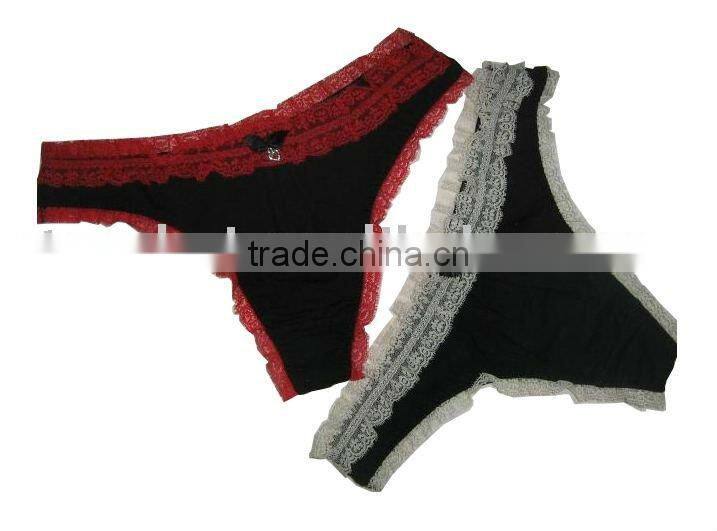 ladies underwear cotton women's low-waist lace briefs panties 0462#