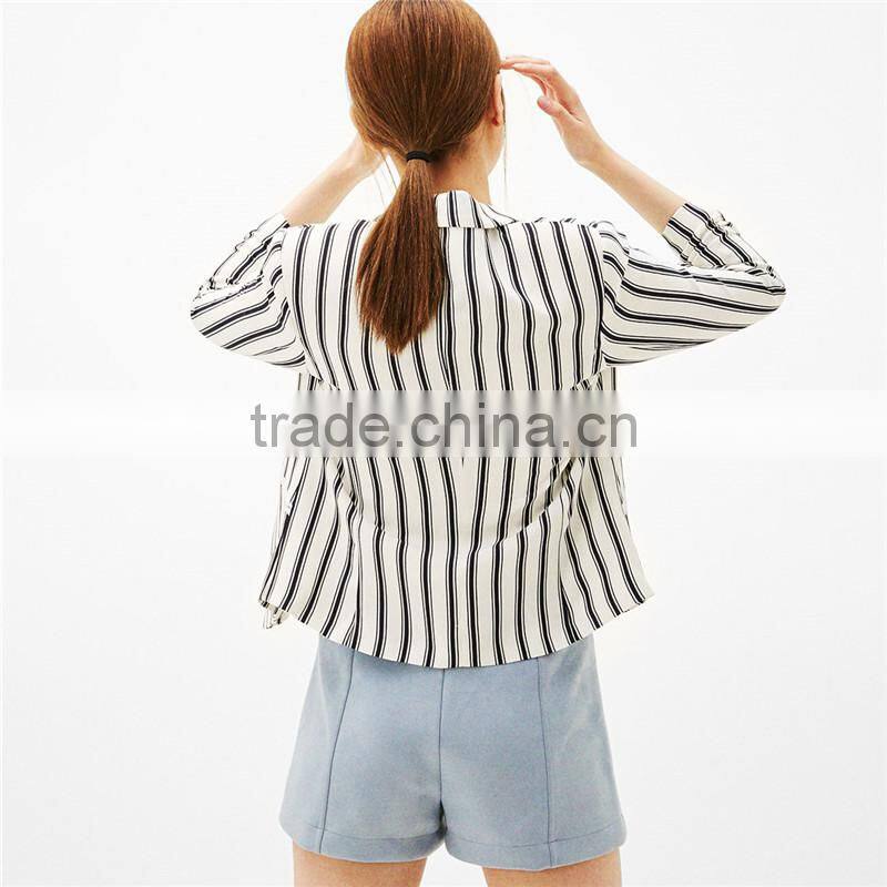 2017 custom designs women leisure 3/4 sleeve blazer jacket