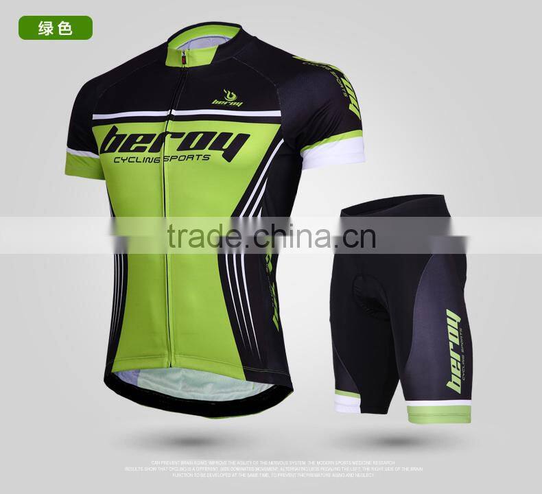 BEROY China Custom Bicycle Jersey Set Mens, Short Sleeve Trek Activewear