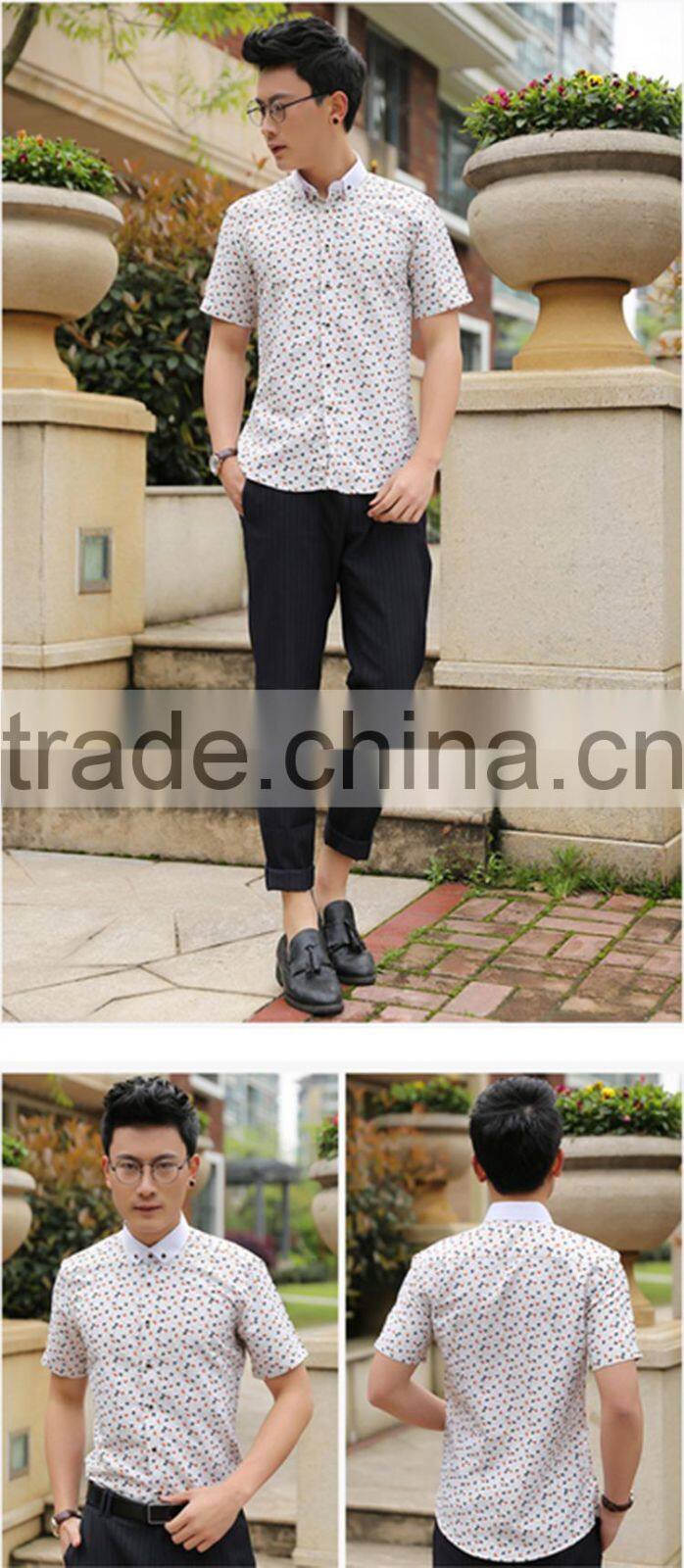 Latest shirt designs for men 2016 fancy custom elongated printed hawaiian short sleeve t-shirt