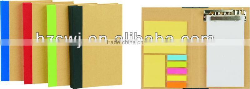 clip notebook folder with notepad noteflags