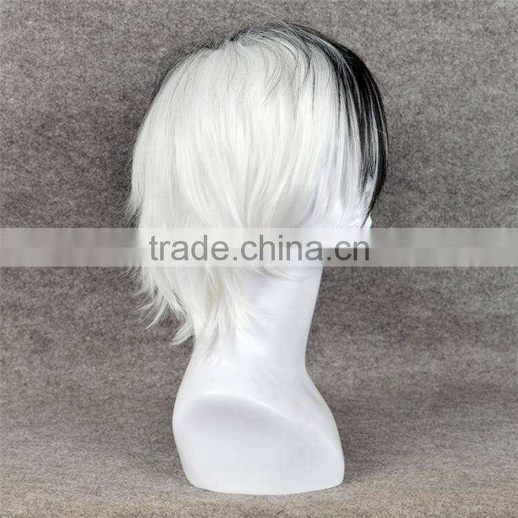 AD3038 monokuma /Black Jack Wig Cosplay white and black cosplay wigs