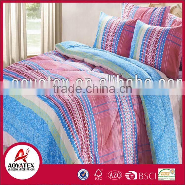 100 polyester microfiber bedding set,cheap polyester bedding quilts