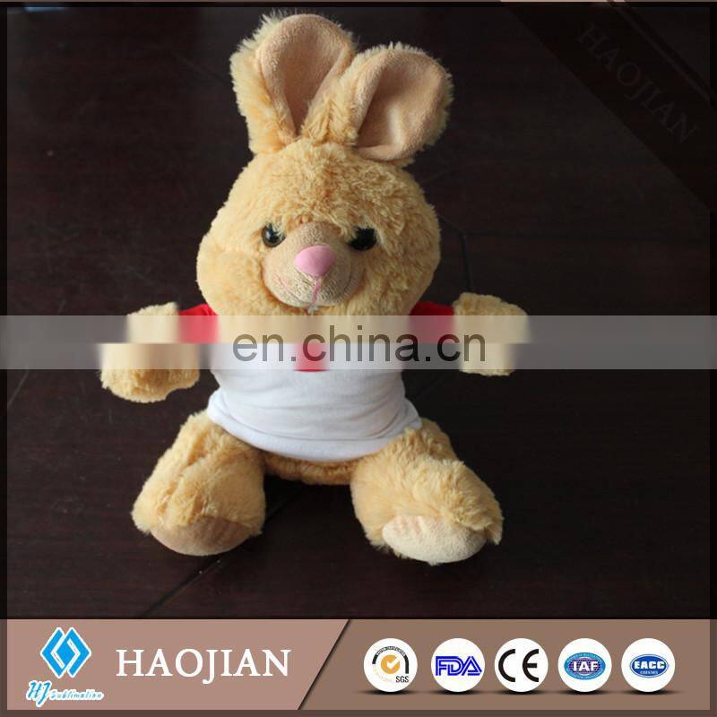 plain sublimation polyester T-shirts for toys mini t-shirts 100% polyester t-shirt for bears