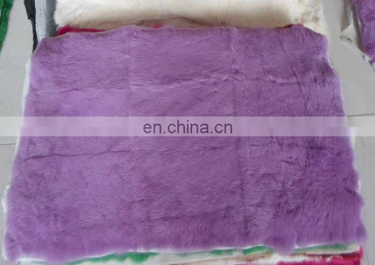 High quality rabbit fur skin plate with factory wholesale price