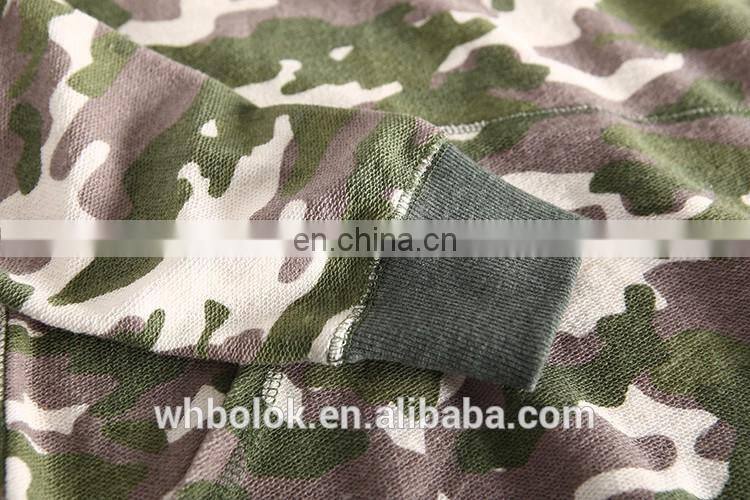 Custom camouflage cotton jersey men's hoodies&sweatershirts man camo pullover