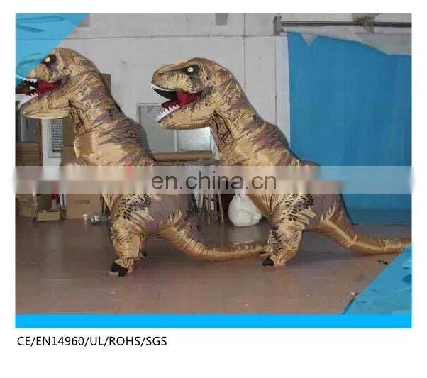 light material inflatable dinosaur costume for adult ,cheap price dinosaur costume inflatable
