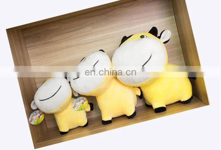 Cheap Custom cute cow small plush toy for gift
