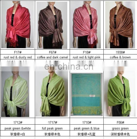 Z029_5555# fashion shawl with classical whole paisley jacquard pashmina design