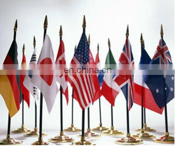 cheap promotion desk flag banner with holder