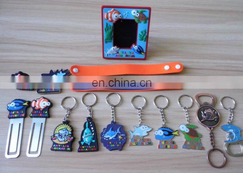 sea fish 3D shaped soft pvc pen topper