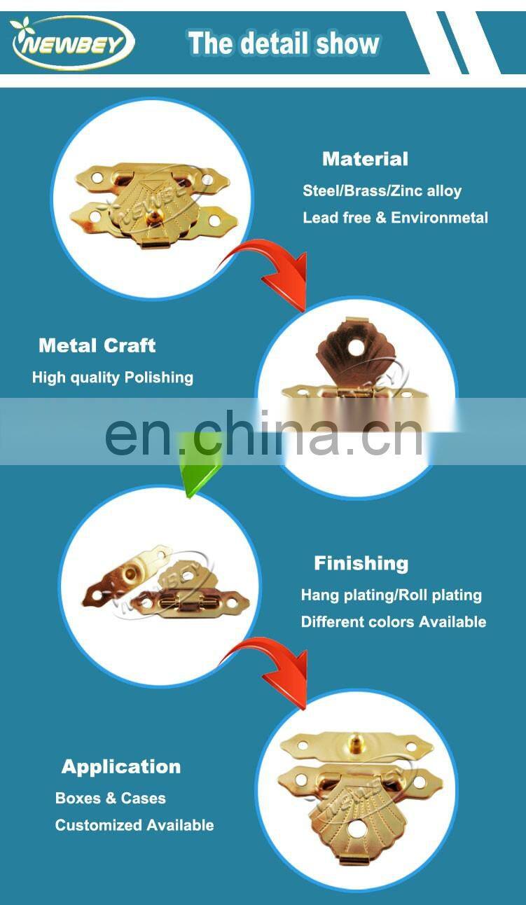 Cheap small nickel decorative metal lock for gift box