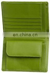 PROMOTIONAL GREEN LEATHER CARDS WALLET CUSTOMIZED