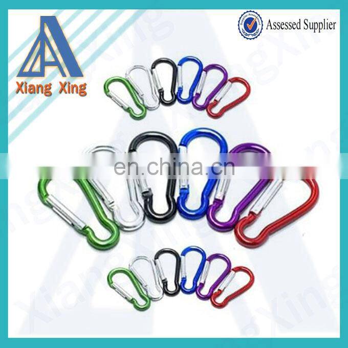 Promotion Various colorful designs Aluminum Carabiner Hook