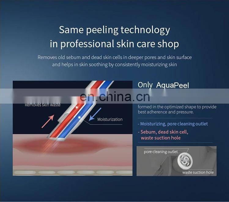 Portable 2 Handles facial beauty equipment mini hydra dermabrasion machine and oxygen sprayer