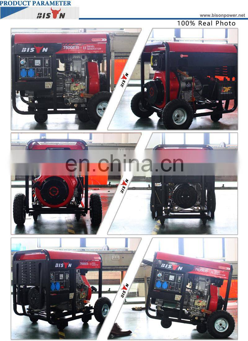 BS7500DCE 5.5KW 456CC 188F Diesel Power Generators Single Cylinder Diesel Engine Generator