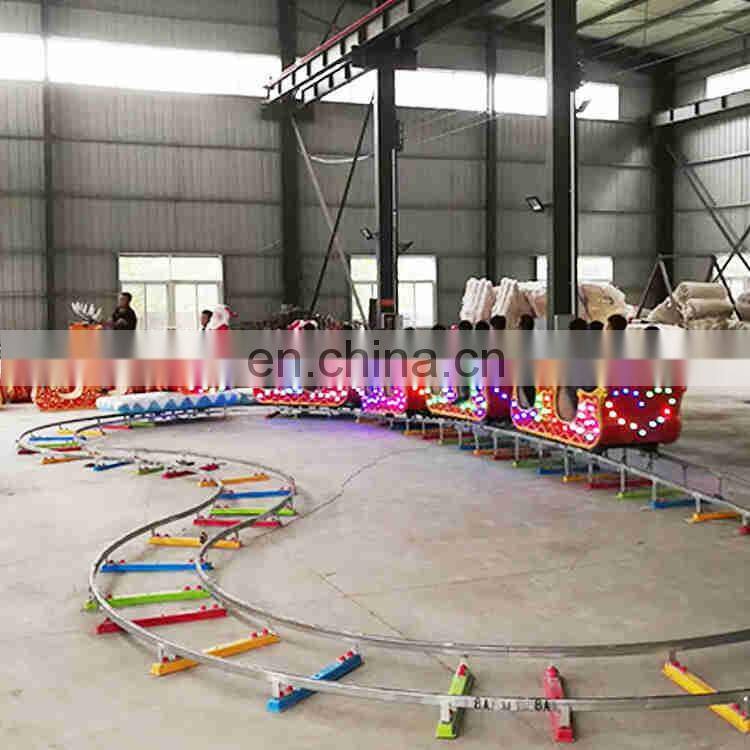 Attractions amusement park rides christmas kids track train rides