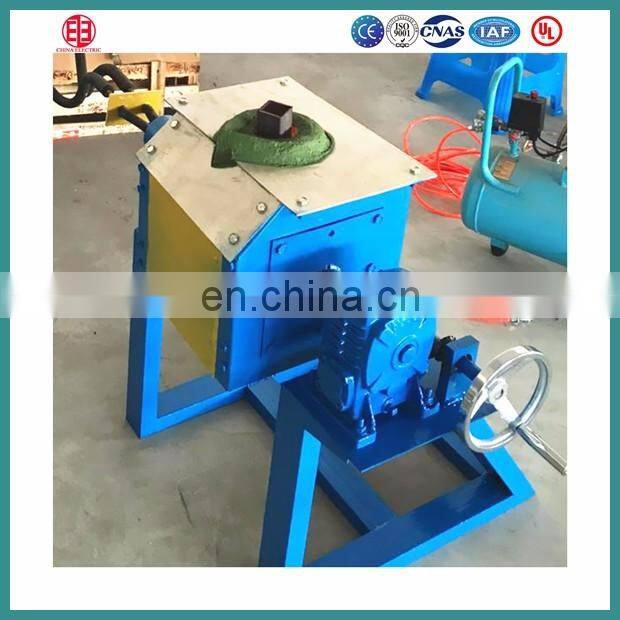 Tilting 100kg crucible induction melting furnace for stainless steel