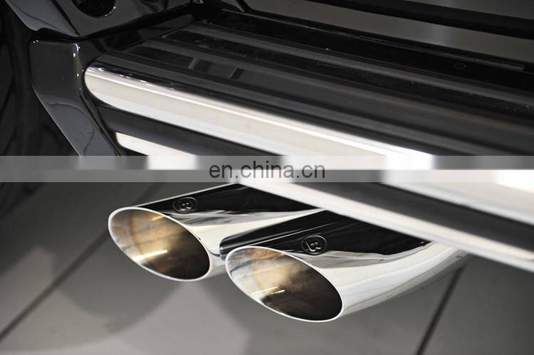G CLASS W463 g63 g65 exhaust system for w463 g500 g63 g65 exhaust muffler tips B style sliver and black color