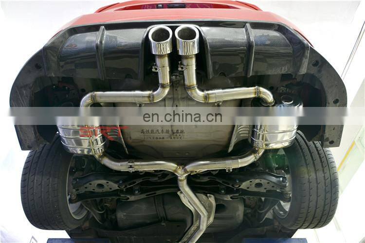 powerful exhaust for honda civic middle out air catback with quad double tip