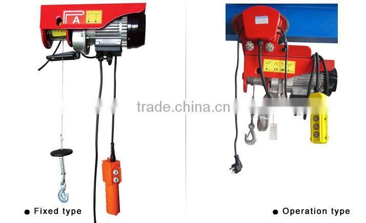 220V Mini Electric Hoist Wireless Remote Control