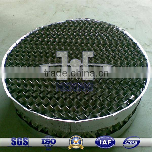 stainless steel metal corrugated packing for distillation tower