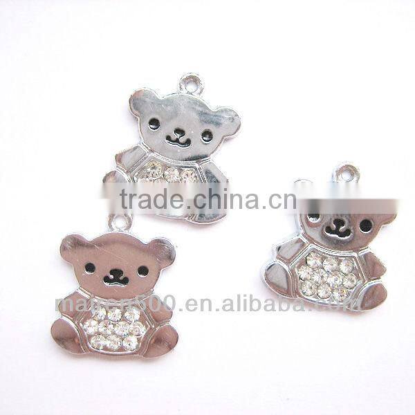DIY rhinestone fashion Bear pendant (SH-100)