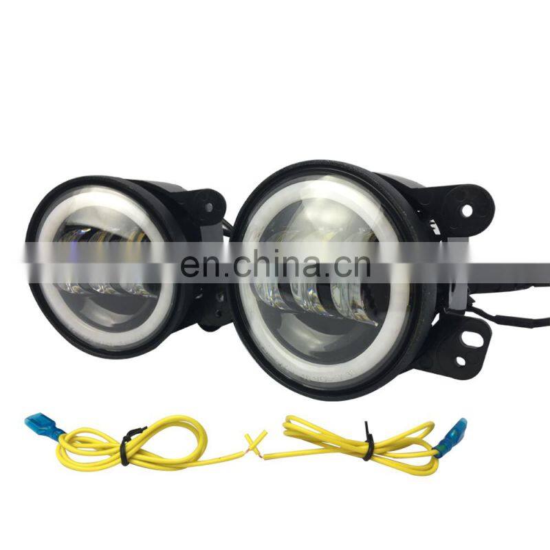 30w RGB car led fog light with DRL for jeep JK bumper fog lamp J023-5RGB