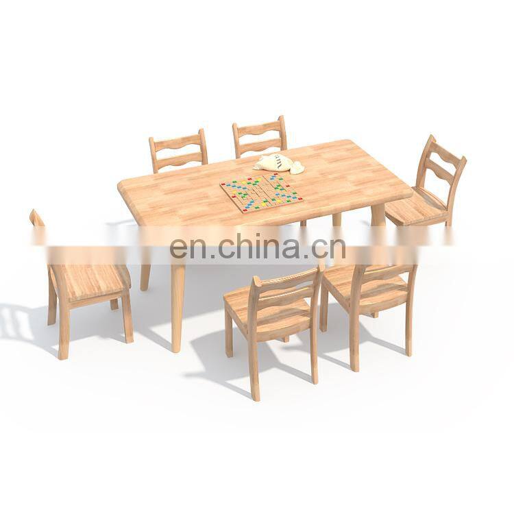 Kids Study Table and Chairs Kindergarten Classroom Furniture Nursery wooden furniture sets