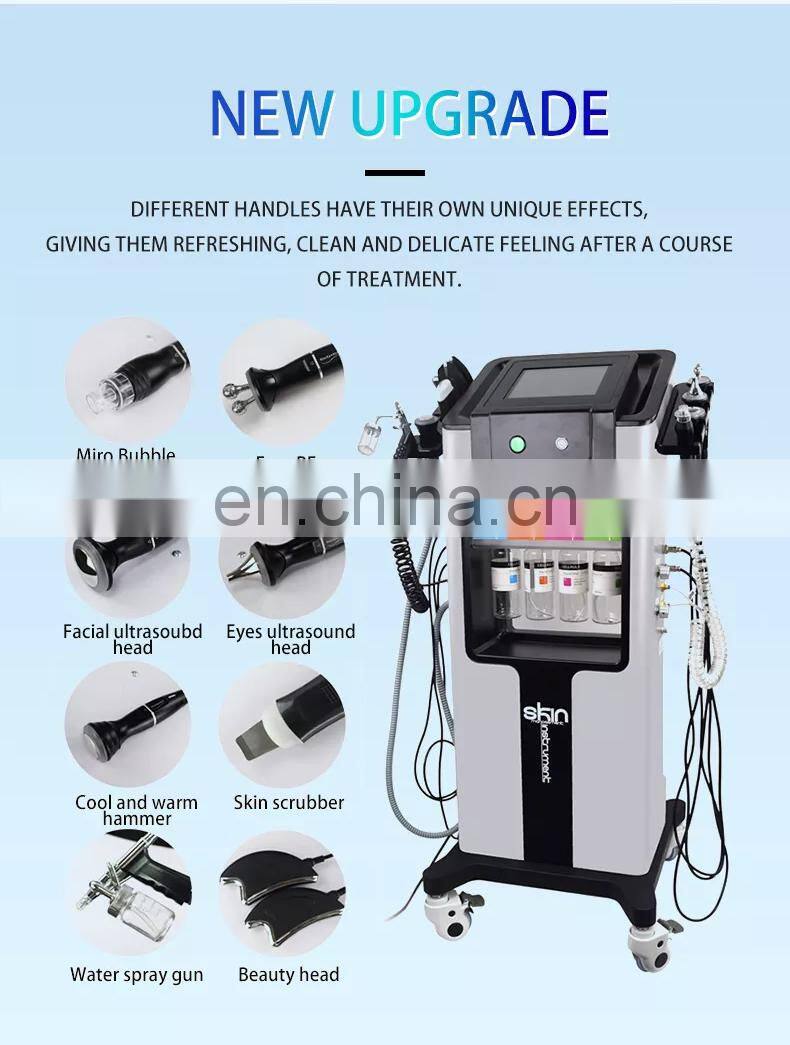 8 In 1 Bubble Facial lifting Water Peel Skin Rejuvenationl Beauty Microdermabrasion machine