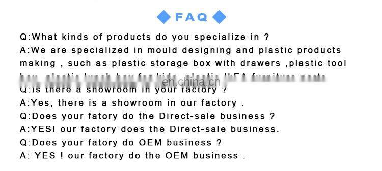 Manufacturers Simple Hard Injection Molded Plastic Tool Case with 18 Storage Drawers