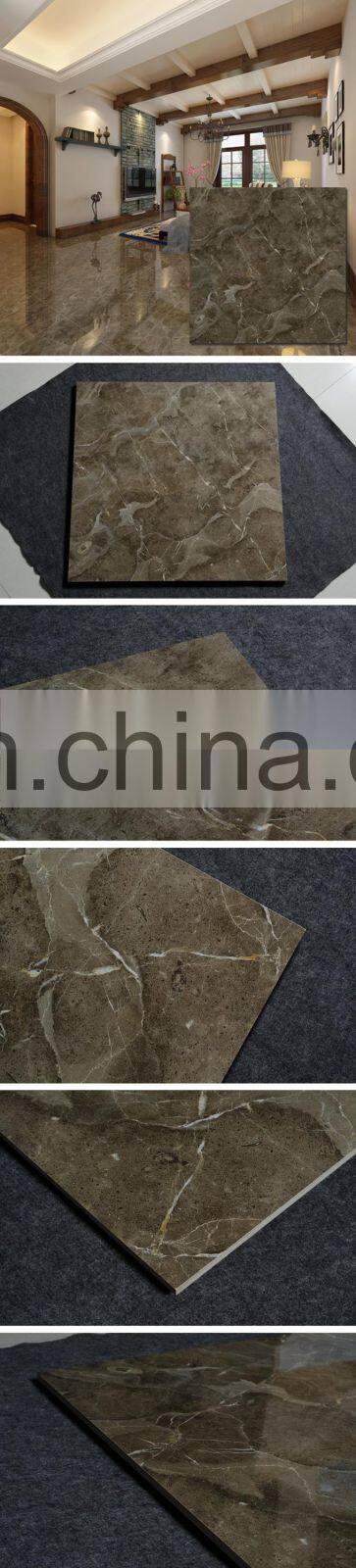 Chinese home design bathrooms polished floor porcelain brown marble tile