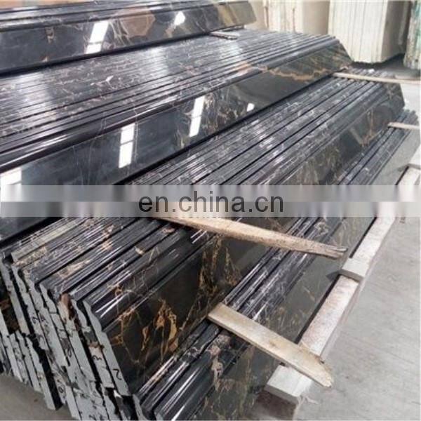 Black portoro marble base marble boulding border