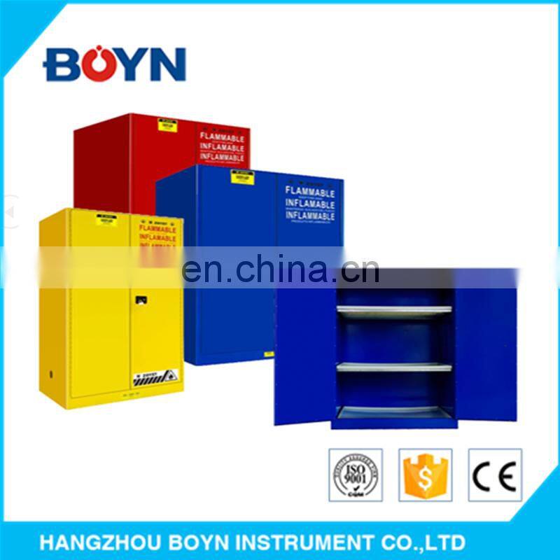 Safety cabinet for dangerous material, Red /Blue/yellow safety cabinet